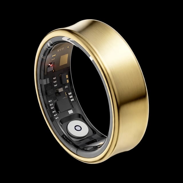 BE KONN BE-R2 smart ring in gold